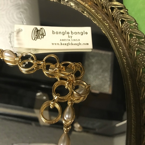 Bangle Bangle Gold Plating Natural Pearl Necklace - Picture 5 of 6